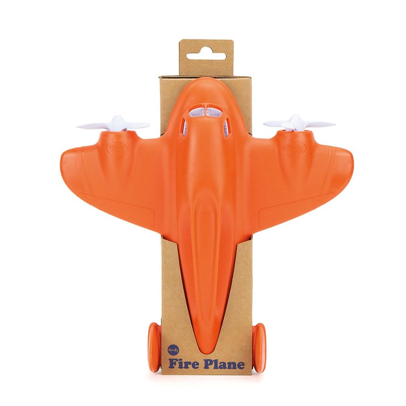 Green Toys Fire Plane - Pretend Play, Motor Skills, Kids Bath Toy Vehicle. No BPA, phthalates, PVC. Dishwasher Safe, Recycled Plastic, Made in USA. - Image 4