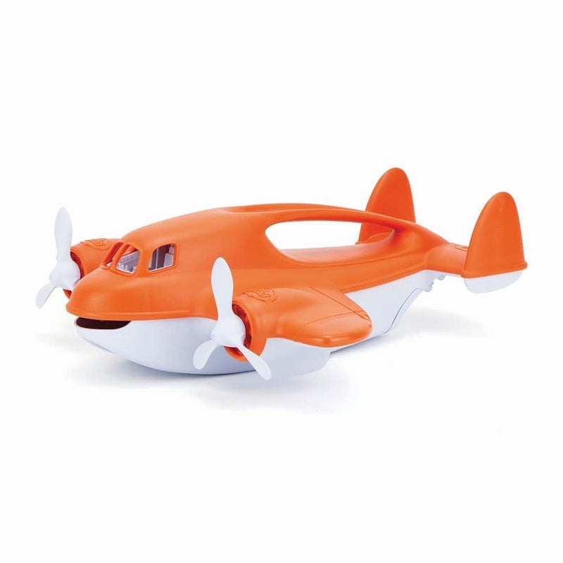 Green Toys Fire Plane - Pretend Play, Motor Skills, Kids Bath Toy Vehicle. No BPA, phthalates, PVC. Dishwasher Safe, Recycled Plastic, Made in USA. - Image 1