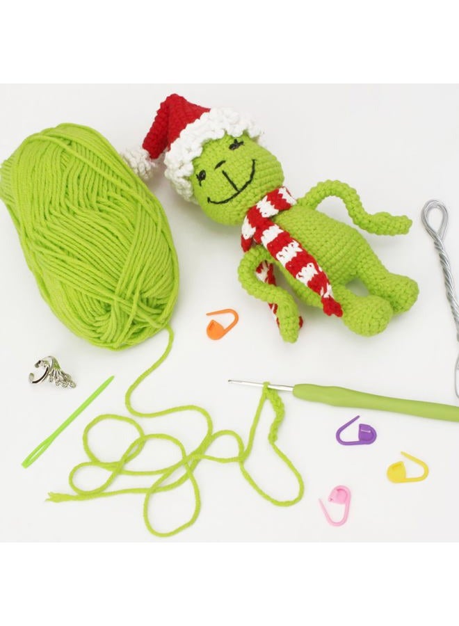 ALODNY Crochet Kit for Beginners,Christmas Crochet Kit for Beginners Adults,Knitting Kits Hooks Yarn Set with Step-by-Step Video Tutorials - Image 5