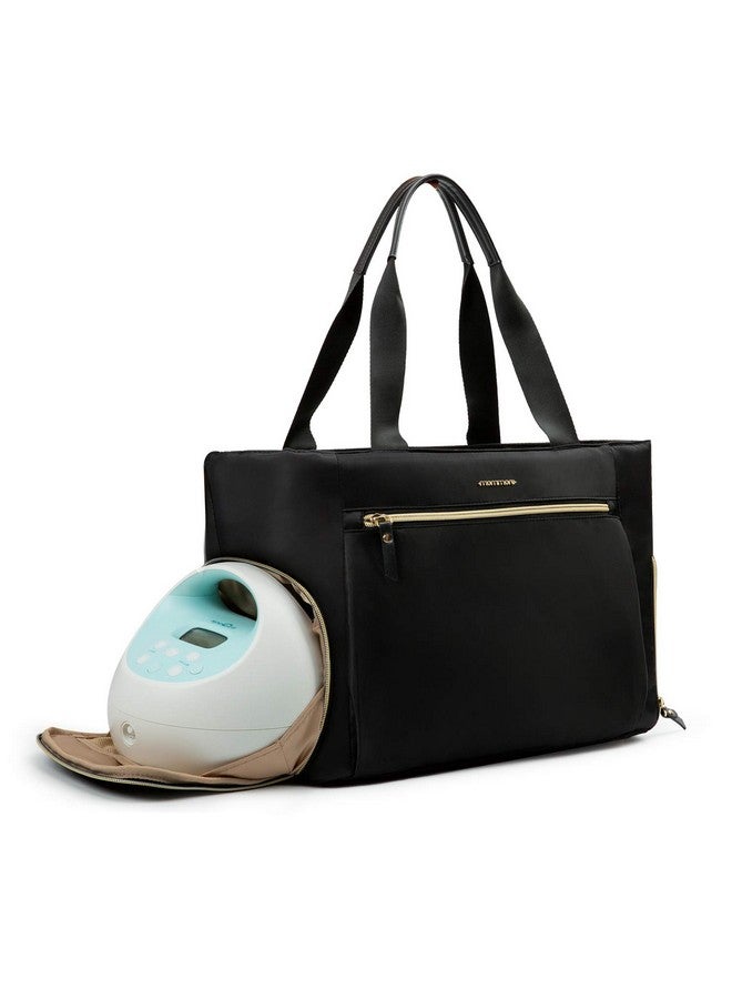 MOMMORE Breast Pump Bag Diaper Tote Bag With 15 Inch Laptop Sleeve Fit Most Breast Pumps Like Medela Spectra S1S2 Evenflo - Image 2