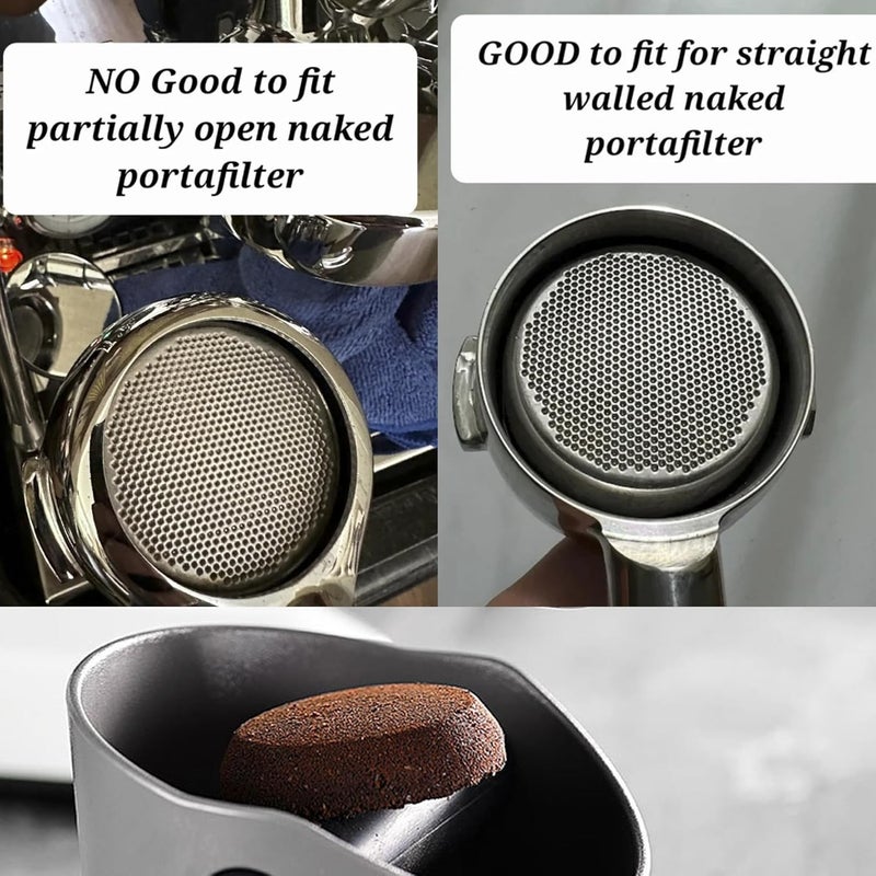 ELESTAB Silent Puck Ejector Tool,Coffee Grounds Remover Tool Barista Espresso Tool Accessories,Free-knock Box Grind Coffee Puck Blowing Out Tool,For Bottomless Portafilter (54mm) - Image 4