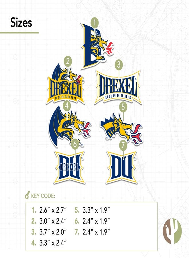 Desert Cactus Drexel University Sticker Dragons Vinyl Decals Laptop Water Bottle Car Scrapbook Sheet T2 (Type 2) - Image 3
