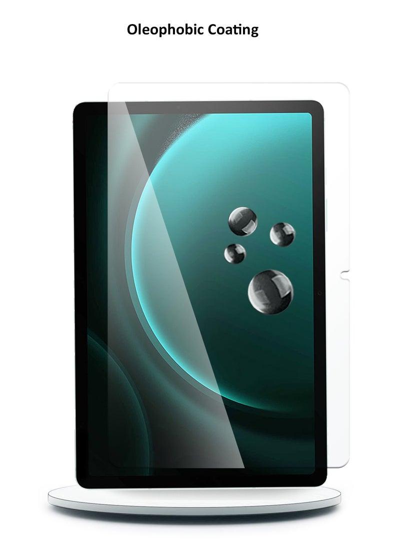 Wtech Samsung Galaxy Tab S9 FE 5G 2023 Premium Series Curved Edges Full Cover Glass Screen Protector (TSGPCN) - Clear - Image 5