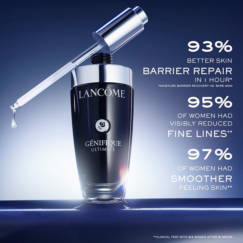 Lancme Gnifique Ultimate Dual Recovery Face Serum AntiAging Serum Visibly Improves Fine Lines Rough Texture Plumpness and Even Skintone with Beta Glucan and Hyaluronic Acid - Image 3
