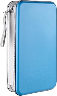 LIOVODE LIOVODE DVD Case, 96 Capacity CD Case Portable CD Case Holder Storage Hard Plastic DVD CD Wallet Holder Organizer for  - Image 1