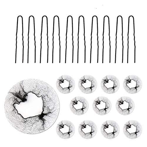 Rapidsflow® Juda Cover/Juda Net For Women Combo Of 10 Juda Pin+ 12 Juda Net - Image 1