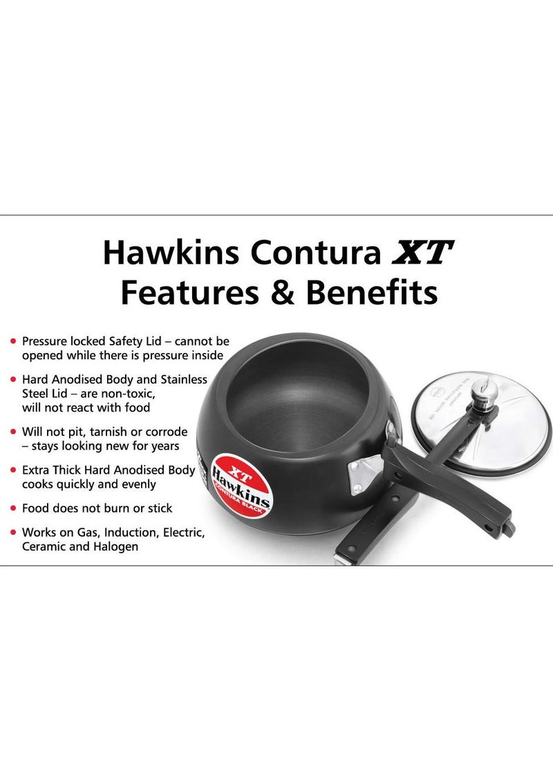 Hawkins Contura Black XT Induction Compatible Aluminium Inner Lid Pressure Cooker, 3 Litre, Black - pzsku/ZA468A83DC74E48EBD7B2Z/45/_/1663650311/bb366832-9cb4-42a8-a6dd-32f4f868c24b