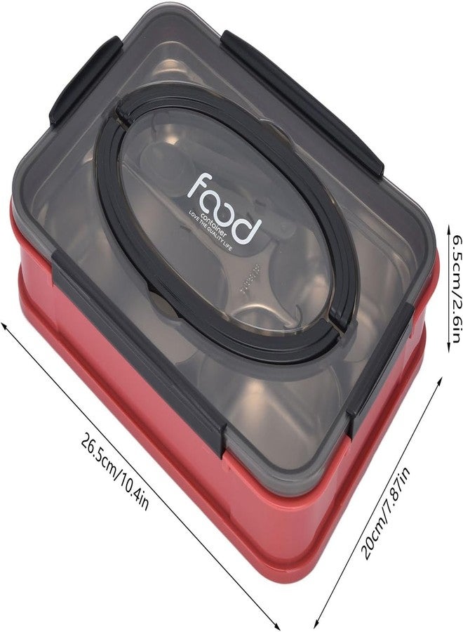 GONIPIMI Lunch Box for Kids, Lunch Box for Kids – Leak Proof 4 Compartment Insulated Lunch Box Stainless Steel Tiffin Box for Boys, Girls, School & Office Men (Pack-1) (Pink) - Image 5