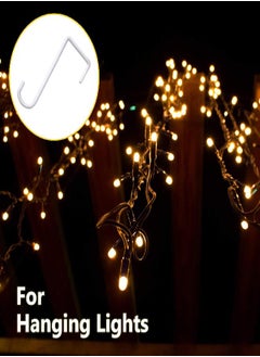 JOYSEUS JOYSEUS 12pcs Vinyl Fence Hooks, 2 x 6 Inches Patio Hooks, White Powder Coated Steel Fence Hooks Hangers for Hanging Plants, Lights, Pool Equipment…  - Image 2