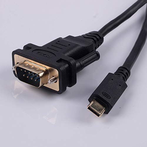 Usangreen USB to DB9 RS232 Serial Adapter Converter Cable with FT232RL Chip 6ft Support Win10/8/7/XP/Android/Mac/Linux/Vista (Type C to DB9) - Image 2
