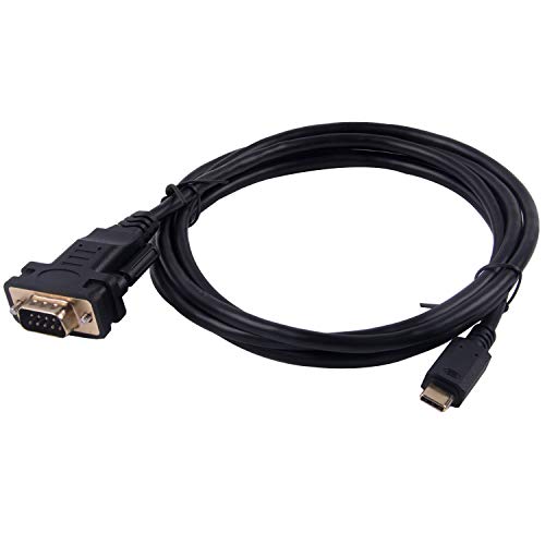 Usangreen USB to DB9 RS232 Serial Adapter Converter Cable with FT232RL Chip 6ft Support Win10/8/7/XP/Android/Mac/Linux/Vista (Type C to DB9) - Image 1