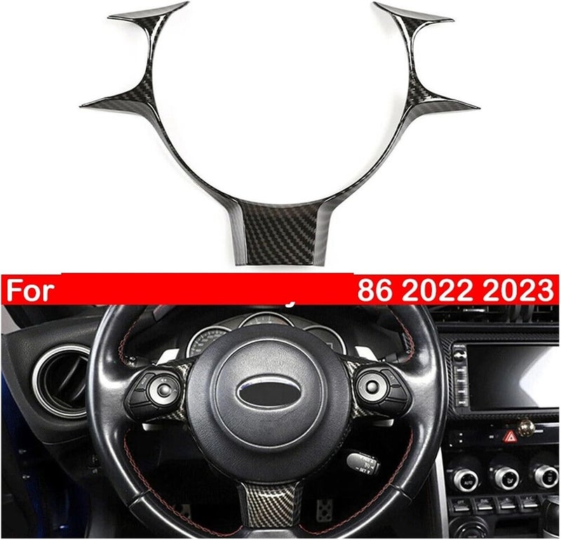 DEMULAX Carbon Fiber Steering Wheel Trim for Subaru BRZ and Toyota 86 - Image 5