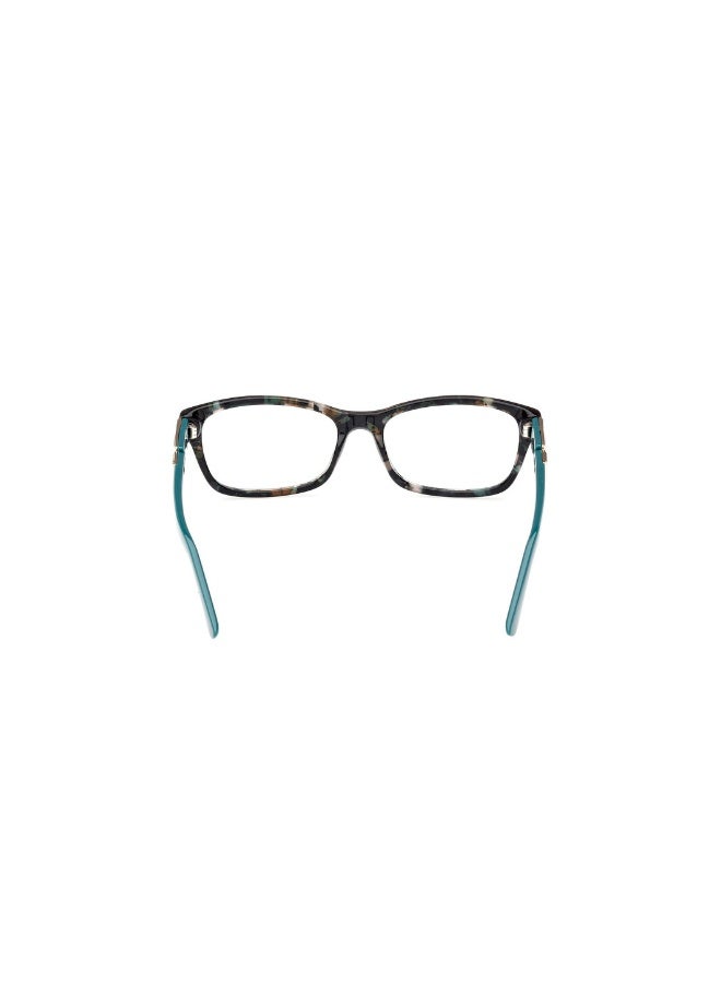 GUESS Gu2986 Rectangular Acetate Frames For Women Size 51, Dark Green Avana - Image 4