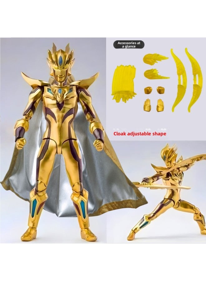 Shf Ultimate Shining Cello Ott Handmade Toy Multi-Joint Super Action Figure Model Act Boy Gift-Color:[gold Cloak] Gold Unlimited Sero 16cm Multiple Joints And Super Movable - Image 1