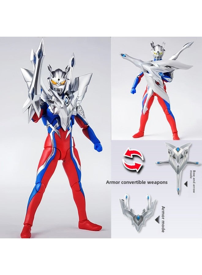 Shf Ultimate Shining Cello Ott Handmade Toy Multi-Joint Super Action Figure Model Act Boy Gift-Color:[gold Cloak] Gold Unlimited Sero 16cm Multiple Joints And Super Movable - Image 4