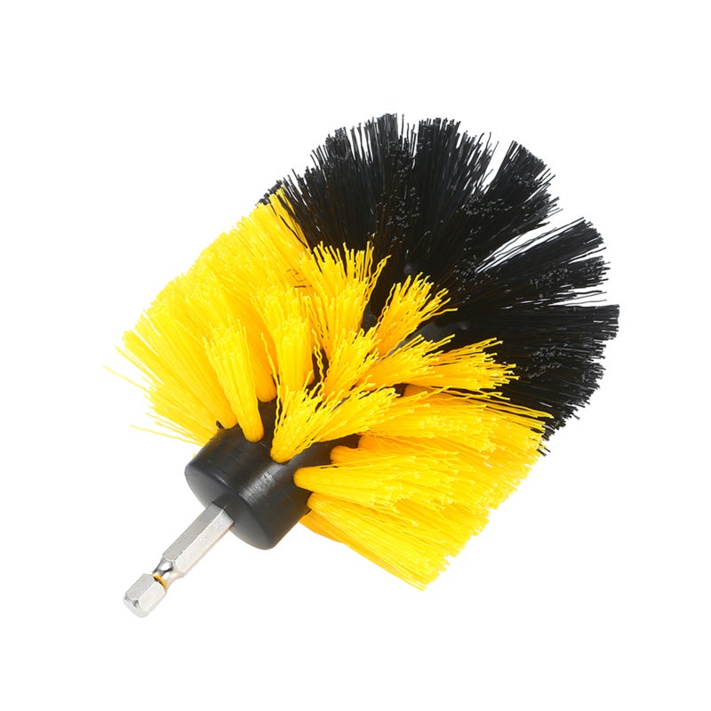 Electric Drill Brush Set: 3Pcs Nylon Bristle - Wide Compatibility Grout Cleaning Brush for Bathroom Shower Tub Kitchen Surface - Image 1