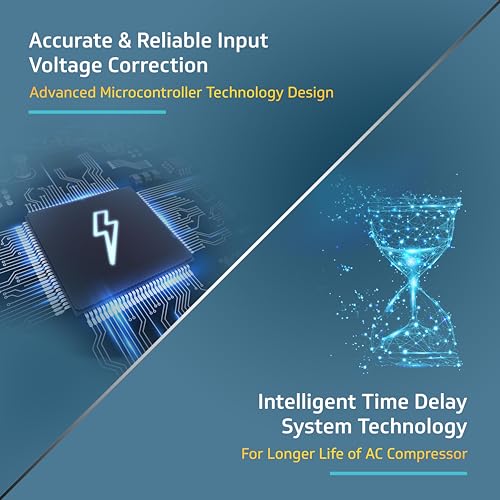 V-Guard iMagno 410 NX AC Stabilizer for 1.5 ton Inverter AC | Digital Display | Intelligent Time Delay System | 2 Year Warranty by V-Guard | Glacier White (Working Range 170-270 VAC) - Image 3