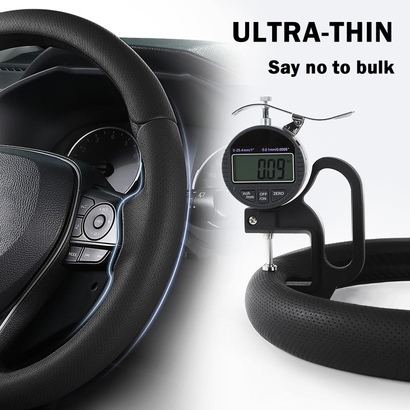 Aotoyou Fit for Toyota Steering Wheel Cover, Car Steering Wheel Cover for Toyota Corolla(2020-2026) Rav4(2019-2025) Camry(2018-2024) Venza(2021-2024) Avalon(2019-2022) Accessories (Perforated Black) - Image 4