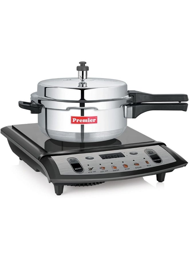 Largekg Premier Classic Induction Bottom Pressure Cooker Pan - Large Silver