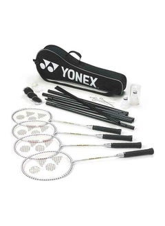 Yonex Gr303S  Silver Badminton Combination Set With Rackets, Shuttlecocks, Net And Bad Pole  - Image 2