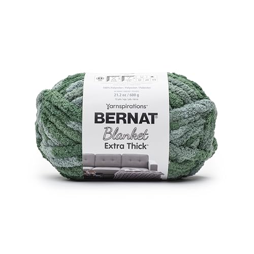 Bernat Blanket Extra Thick Underbrush Yarn - 1 Pack of 21.12oz/598.74g - 100% Polyester - #7 Jumbo - 72 Yards - Chunky Yarn for Hand Knitting, Crocheting, Crafts & Amigurumi - Image 1