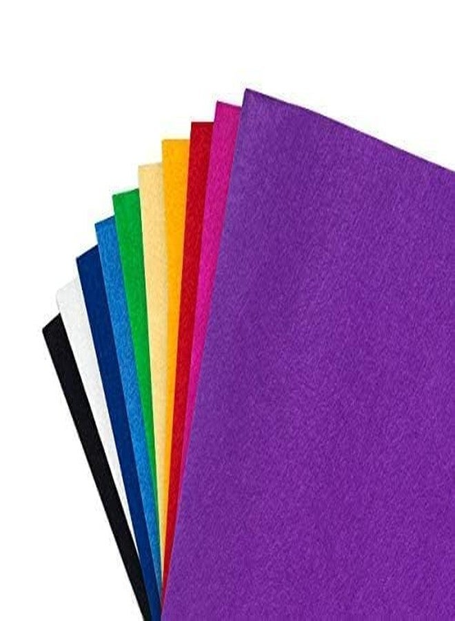 Art Ranger Square Felt Sheet Felt Paper for Craft, Decorations, School Projects, DIY Etc, Pack of 10 (Size:- 6"×6" Inches, Color:- Multicolor) - Image 2