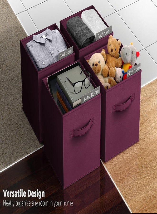 Sorbus Foldable Storage Cube Basket Bin (6 Pack, Purple) - Image 5