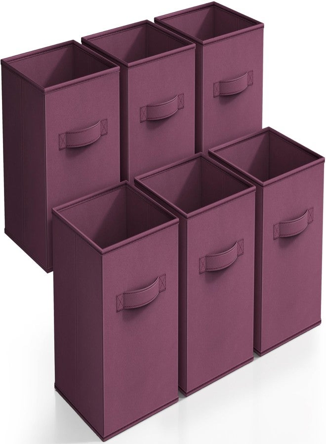 Sorbus Foldable Storage Cube Basket Bin (6 Pack, Purple) - Image 1