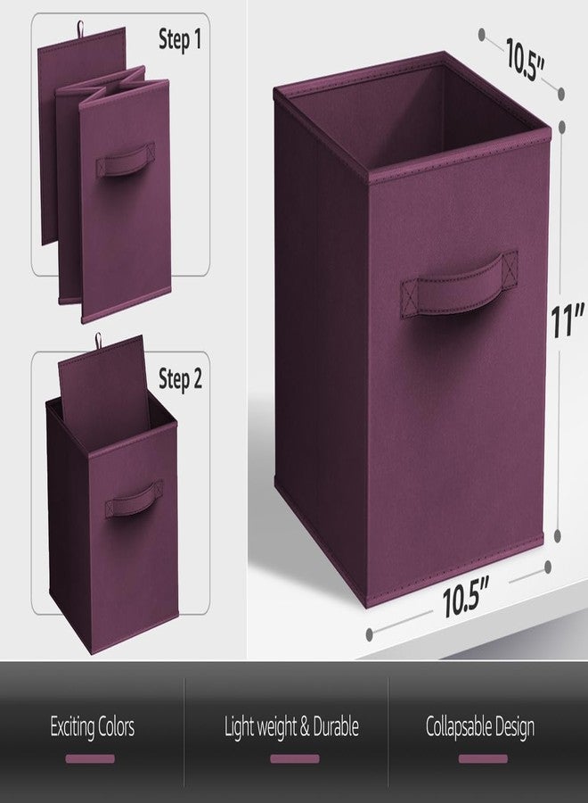 Sorbus Foldable Storage Cube Basket Bin (6 Pack, Purple) - Image 3