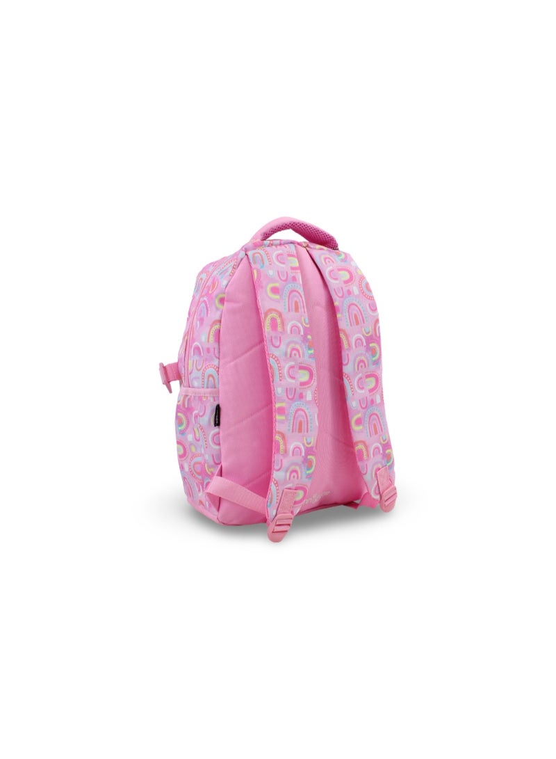 سميجل حقيبة ظهر Smiggle بتصميم قوس قزح، مقاس 17 بوصة – وردي - Image 2