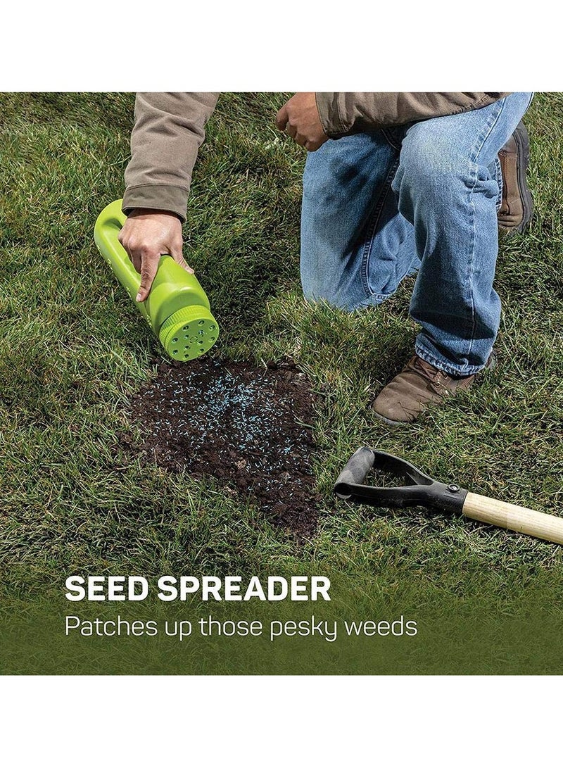 ماركة غير محددة 2L Hand Held Spreader,Salt Spreader Plastic Garden Container With Scoop,Adjustable Opening Sizes,Seed Spreader Bottle for Seed, Fertiliser, Salt to Deice or Any Size Granule Complete  - Image 5