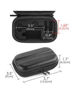 Linkidea Linkidea Hard Shell Safety Razor Travel Case, Shaving Kit Storage Box for Long/Short Handled Razor, Razor Blade and Attachments, Compatible with Merkur, Vikings, WEISHI Double Edge Safety Razor  - Image 3