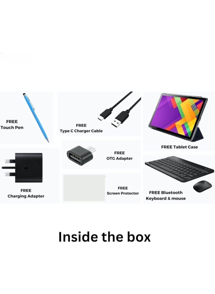 REBENUO TAB 11 Pro Tablet 10.1 inch IPS LCD Screen / 8GB RAM + 512GB ROM 5G Network 6000mAh Battery 8MP Front Camera + 13MP Rear Camera / Octa-core 1.3GHz / Android 13 OS / Provides Keyboard, Touch Pen, and Mouse(Blue) - Image 5