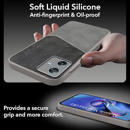 Jkobi Back Cover Case for Motorola Moto G64 5G (Dual PU Leather Stitch | Professional Minimalist | Soft and Flexible) - Image 2