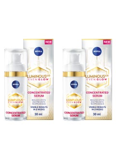 Nivea Luminous 630 Even Glow Anti Dark Spot Concentrated Face Serum Pack of 2  - Image 1