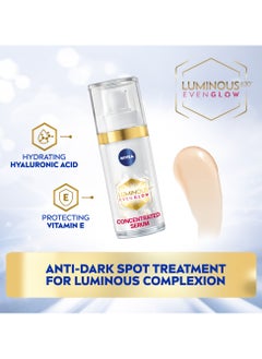 Nivea Luminous 630 Even Glow Anti Dark Spot Concentrated Face Serum Pack of 2  - Image 4