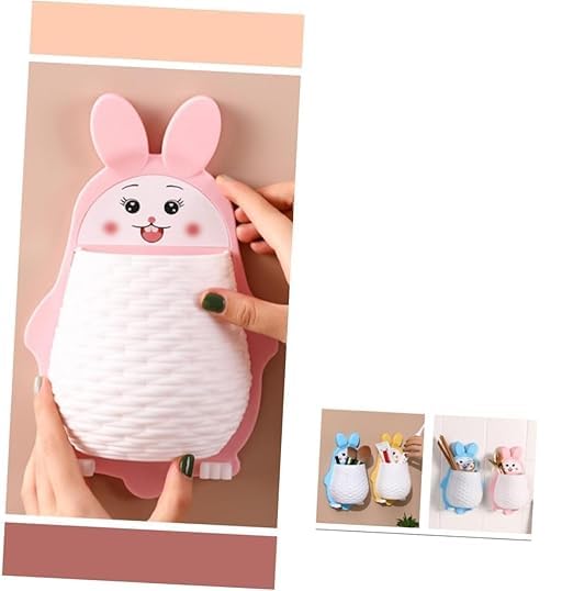 ZURITY Toothbrush Holder Penguin Wall Mounted Storage Rack, Multifunctional Wall Hanging for Makeup Tools, Pens, Kitchen Chopsticks, Bathroom, Living Room Remote Control Storage. - Image 2