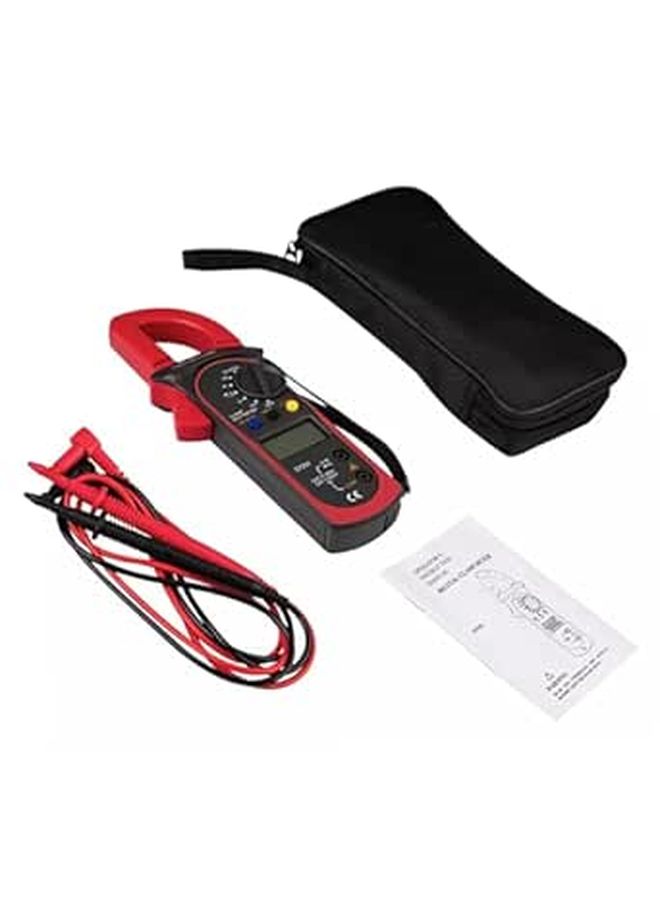 Red High Precision Digital Clamp Multimeter AC DC Voltage Resistance Temperature Tester - Image 1