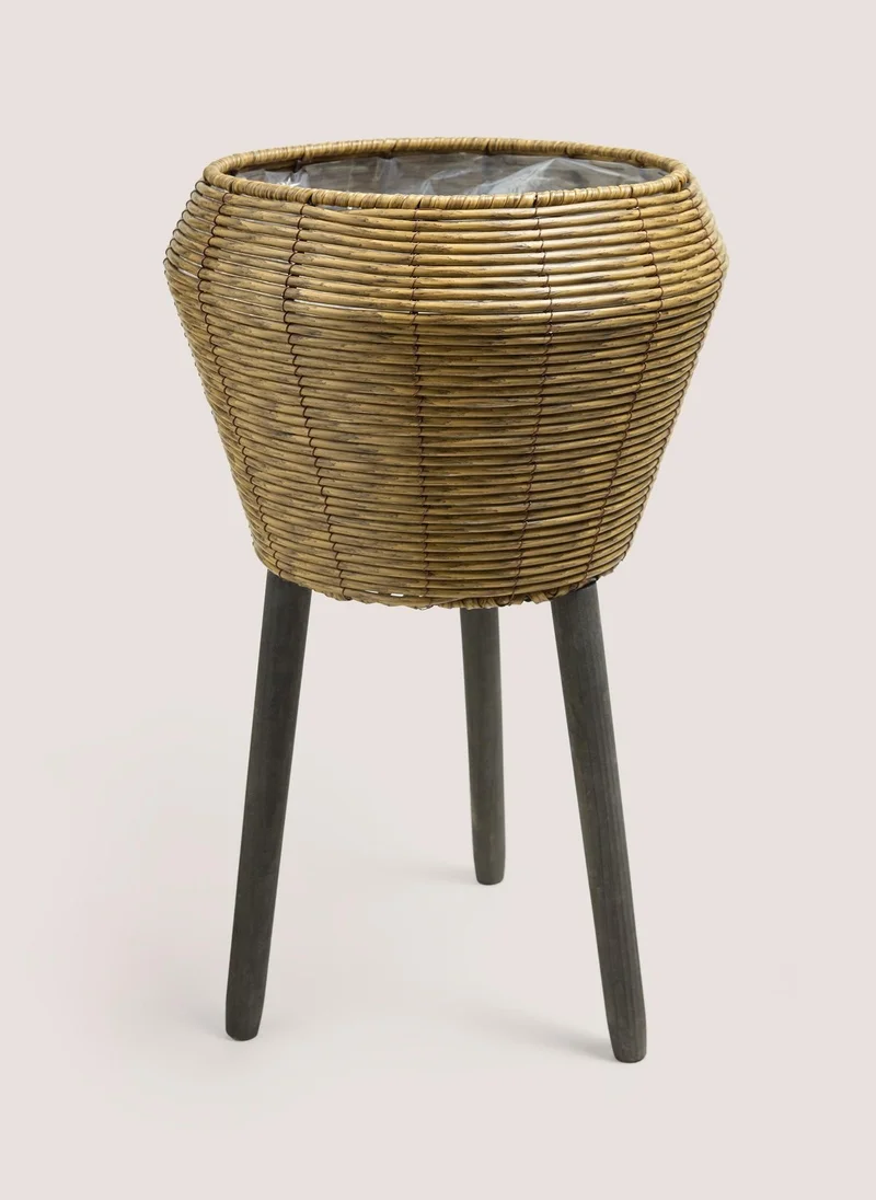 Matalan Large Natural Woven Planter Neutral