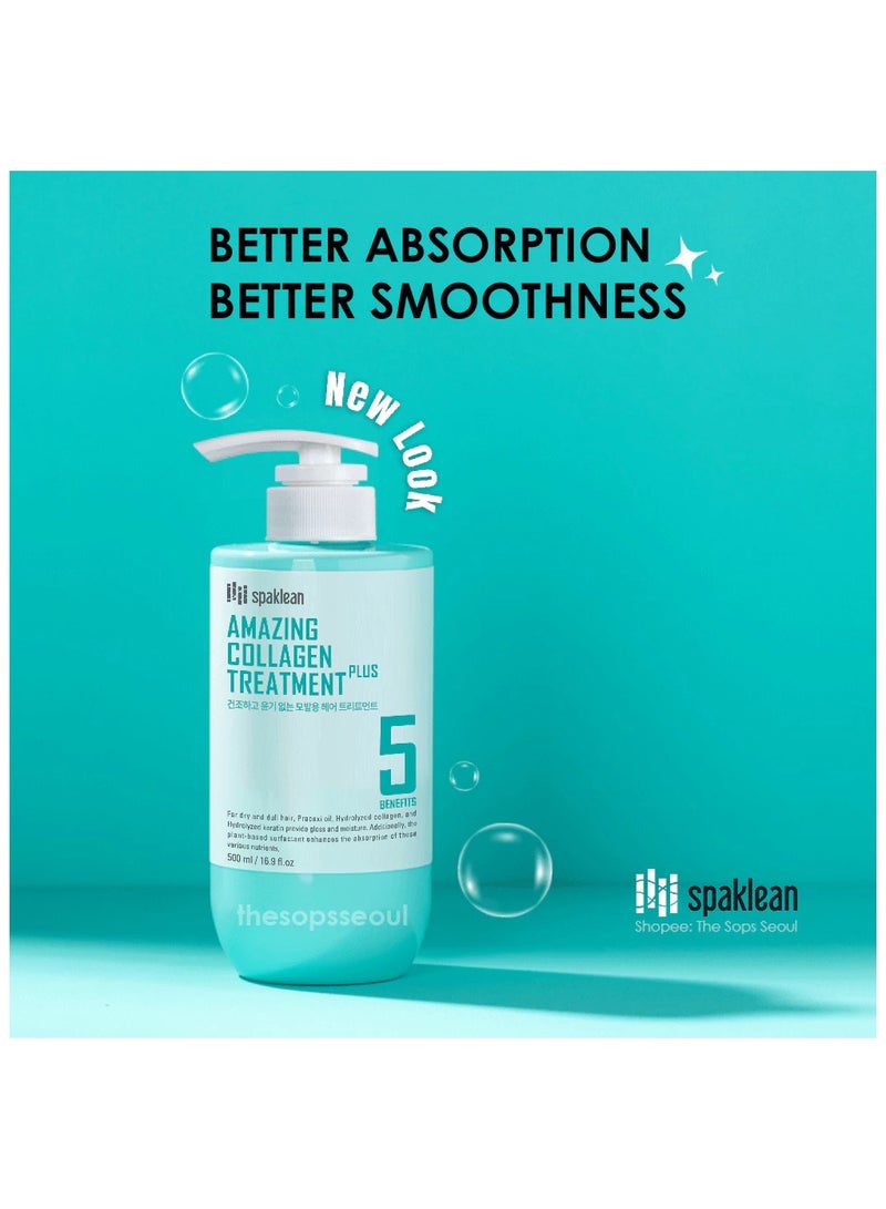 spaklean Amazing Collagen Scalp Shampoo & Treatment Set 1 x Shampoo, 500ml - Image 3
