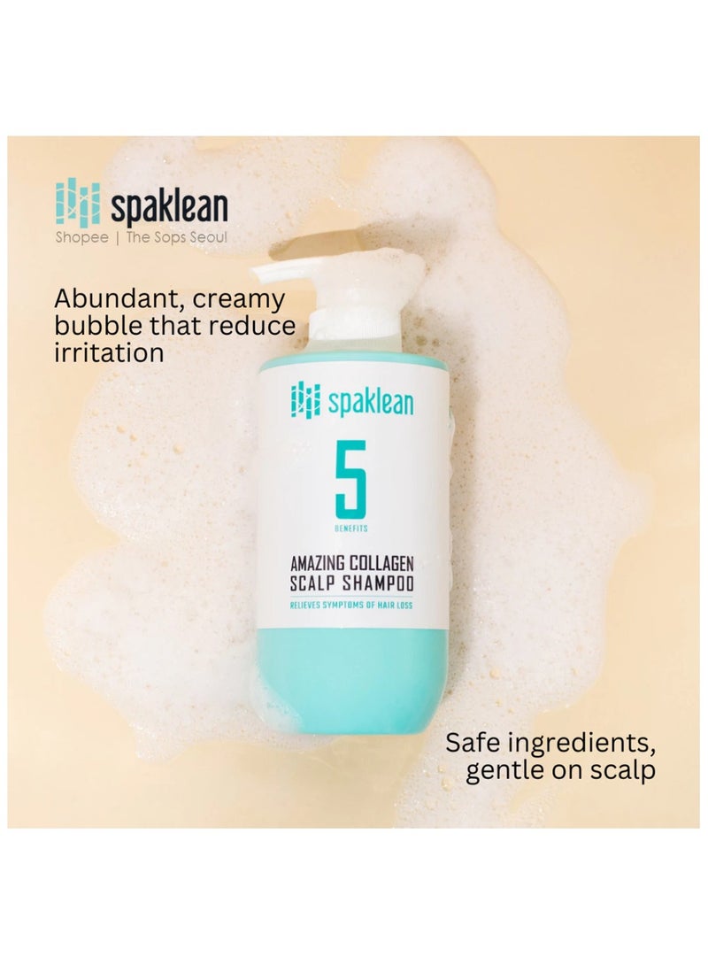 spaklean Amazing Collagen Scalp Shampoo & Treatment Set 1 x Shampoo, 500ml - Image 4