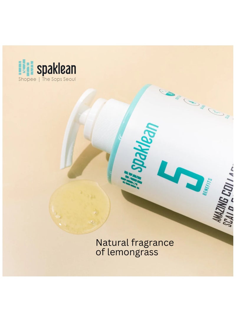 spaklean Amazing Collagen Scalp Shampoo & Treatment Set 1 x Shampoo, 500ml - Image 5