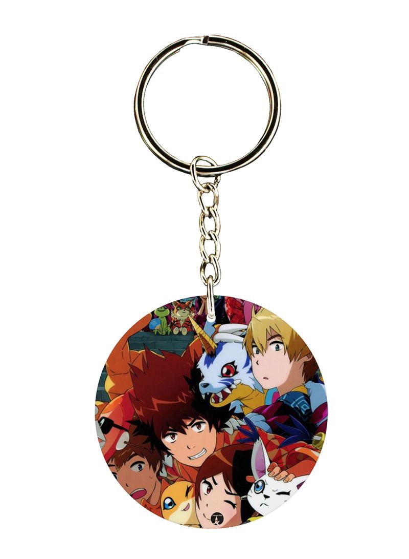 RKN Anime Digimon Printed Keychain