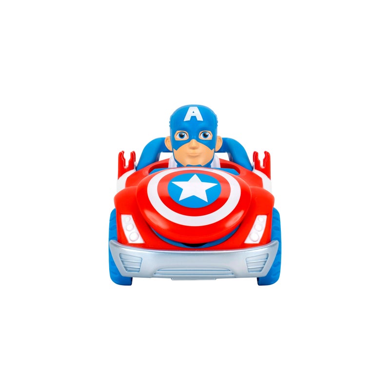 MARVEL Spidey N Friends Web Dart Zoomer Play Vehicle - Captain America | Marvel | Spiderman | Toy Vehicle | Toy Car | Collectible Toys | Encourages Imaginative Play & Motor Skills Development | Gift for Kids & Toddlers - Image 5