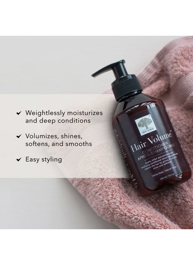 New Nordic - New Nordic Hair Volume Conditioner, Creamy Herbal Recipe to Weightlessly Hydrate, Volumize, Soften & Shine, Vegan, Clean Ingredients, 8.5 Fl Oz - Image 1