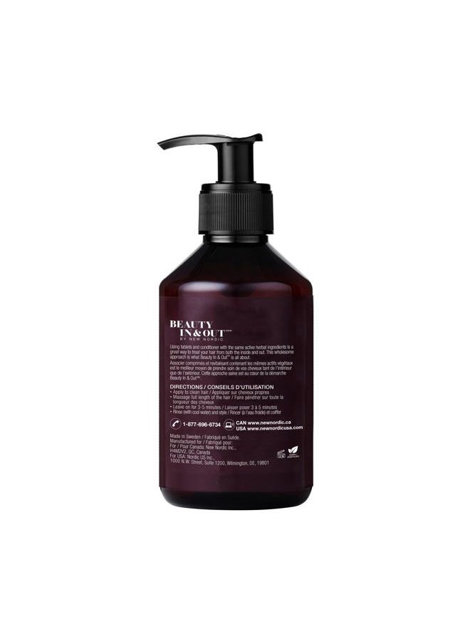 New Nordic - New Nordic Hair Volume Conditioner, Creamy Herbal Recipe to Weightlessly Hydrate, Volumize, Soften & Shine, Vegan, Clean Ingredients, 8.5 Fl Oz - Image 1