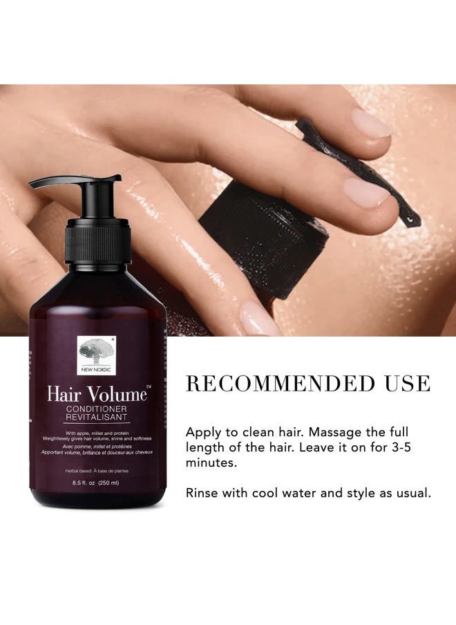 New Nordic - New Nordic Hair Volume Conditioner, Creamy Herbal Recipe to Weightlessly Hydrate, Volumize, Soften & Shine, Vegan, Clean Ingredients, 8.5 Fl Oz - Image 1