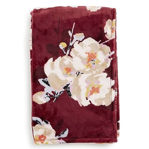 Vera Bradley Women's Fleece Plush Throw Blanket, Blooms and Branches, One Size - Image 3