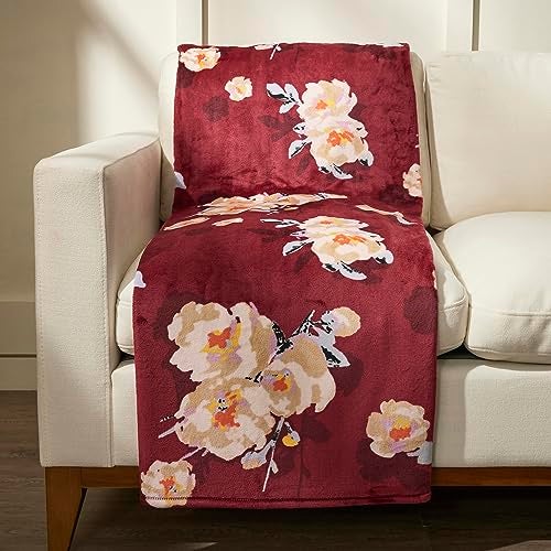 Vera Bradley Women's Fleece Plush Throw Blanket, Blooms and Branches, One Size - Image 4