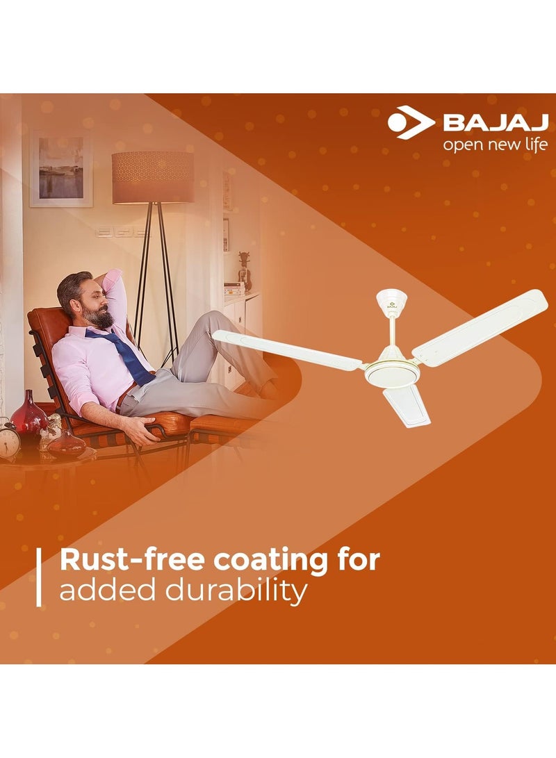 Bajaj مروحة سقف 1400 مم مروحة سقف موفرة للطاقة (بيضاء) - Image 3